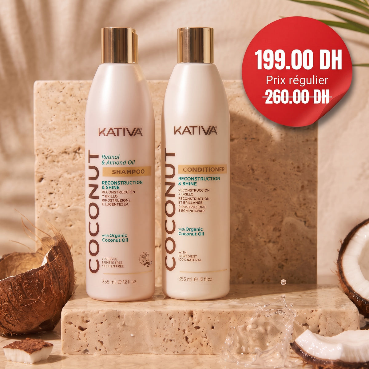 Pack Coconut : Shampoo - Conditioner