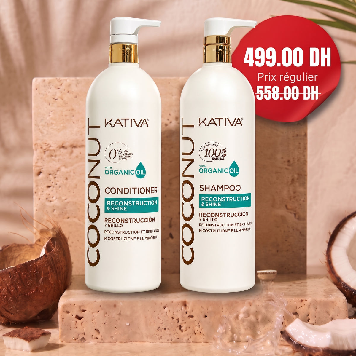 Pack Coconut – Shampoo + Conditioner 1L