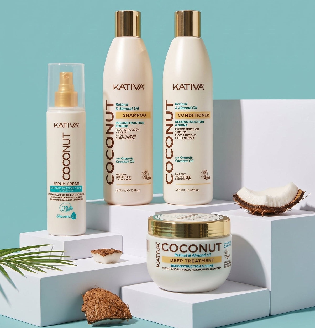 Pack Coconut : Shampoo - Conditioner - Masque - Serum